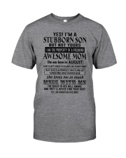 Stubborn Son - Awesome Mom 8 Classic T-Shirt front