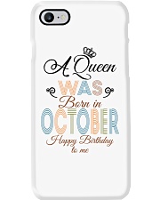 October Happy Birthday To Me Phone Case tile