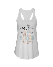 October Happy Birthday To Me Ladies Flowy Tank tile