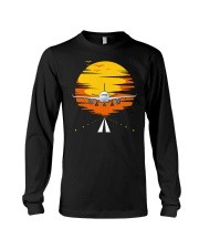 AIRPLANE GIFTS - SUNSET AIRPLANE Long Sleeve Tee thumbnail