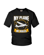 PILOT GIFT - MY PLANE MY RULE Youth T-Shirt thumbnail