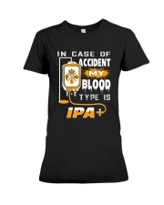 BREWERY CLOTHING - MY BLOOD TYPE IS IPA Premium Fit Ladies Tee tile