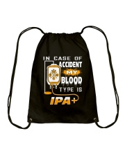 BREWERY CLOTHING - MY BLOOD TYPE IS IPA Drawstring Bag tile
