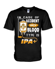 MY BLOOD TYPE IS IPA V-Neck T-Shirt thumbnail