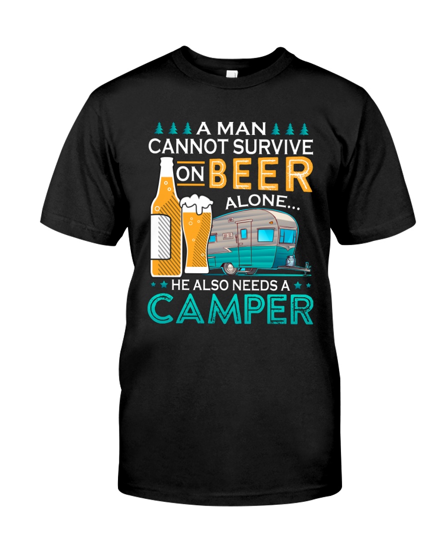 BONFIRE AND BEER - CAMPER Classic T-Shirt