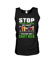 BREWERY CLOTHING - CRAFT BEER MAKES ME HAPPY Unisex Tank thumbnail