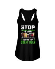 BREWERY CLOTHING - CRAFT BEER MAKES ME HAPPY Ladies Flowy Tank thumbnail