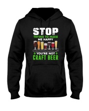 BREWERY CLOTHING - CRAFT BEER MAKES ME HAPPY Hooded Sweatshirt thumbnail