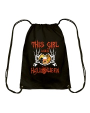 THIS GIRL LOVES HALLOWEEN Drawstring Bag tile