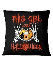 THIS GIRL LOVES HALLOWEEN Square Pillowcase tile
