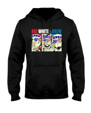 CRAFT BEER BREWERY RED WHITE AND BREW Hooded Sweatshirt tile