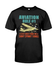 AIRPLANE GIFTS - AVIATION RULE Classic T-Shirt front
