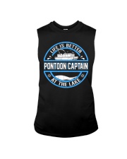 PONTOON BOAT GIFT - LIFE IS BETTER AT THE LAKE Sleeveless Tee thumbnail