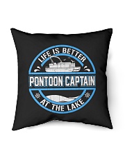 PONTOON BOAT GIFT - LIFE IS BETTER AT THE LAKE Indoor Pillow - 16” x 16” thumbnail
