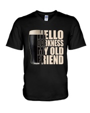 CRAFT BEER AND BREWINGHELLO DARKNESS V-Neck T-Shirt tile