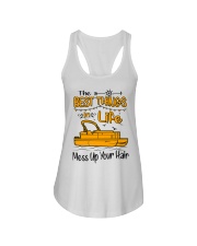 PONTOON BOAT GIFT - BEST PONTOON THINGS Ladies Flowy Tank thumbnail
