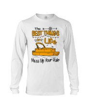 PONTOON BOAT GIFT - BEST PONTOON THINGS Long Sleeve Tee thumbnail
