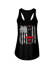PILOT GIFTS - CESSNA AIRPLANE FLAG Ladies Flowy Tank thumbnail
