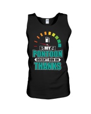 PONTOON GIFT - MY PONTOON DOESN'T RUN ON THANKS Unisex Tank thumbnail