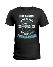 PONTOON PARTY - I'M ON A POONTANG Ladies T-Shirt thumbnail