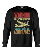 PILOT GIFT - WARNING AEROPLANES Crewneck Sweatshirt thumbnail