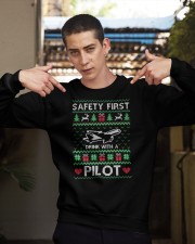 PILOT GIFT - SAFETY FIRST Crewneck Sweatshirt apparel-crewneck-sweatshirt-lifestyle-04