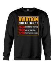 AVIATION RELATED GIFT - CHEAT CODE Crewneck Sweatshirt tile