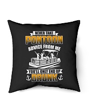 PONTOON BOAT GIFT - END UP DRUNK Indoor Pillow - 16” x 16” thumbnail