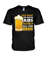 BREWERY MERCHANDISE - BEER ABS V-Neck T-Shirt thumbnail