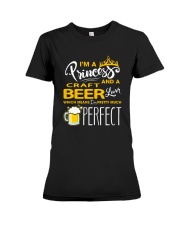 PRINCESS AND CRAFT BEER LOVERS Premium Fit Ladies Tee tile