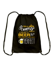PRINCESS AND CRAFT BEER LOVERS Drawstring Bag tile