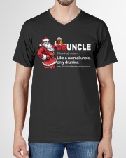 CRAFT BEER BREWERY- CHRISTMAS DRUNCLE V-Neck T-Shirt garment-vneck-tshirt-front-01