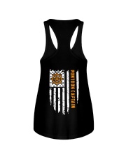 PONTOON BOAT GIFT - CAPTAIN FLAG BACK Ladies Flowy Tank thumbnail