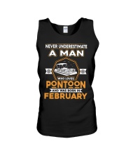 PONTOON BOAT GIFT - FEBRUARY PONTOON MAN Unisex Tank thumbnail