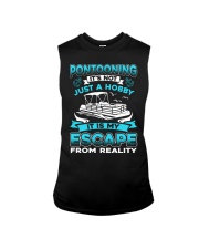 PONTOON BOAT GIFT - ESCAPE FROM REALITY Sleeveless Tee thumbnail