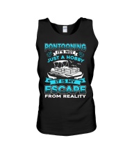 PONTOON BOAT GIFT - ESCAPE FROM REALITY Unisex Tank thumbnail