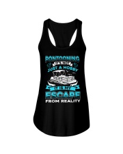PONTOON BOAT GIFT - ESCAPE FROM REALITY Ladies Flowy Tank thumbnail