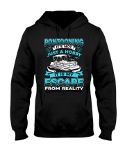 PONTOON BOAT GIFT - ESCAPE FROM REALITY Hooded Sweatshirt thumbnail