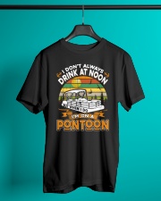 PONTOON BOAT GIFT - DRINKING AT NOON Classic T-Shirt lifestyle-mens-crewneck-front-3