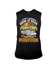 PONTOON BOAT GIFT - DRINKING AT NOON Sleeveless Tee thumbnail