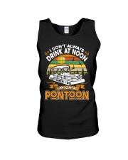 PONTOON BOAT GIFT - DRINKING AT NOON Unisex Tank thumbnail