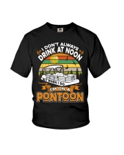 PONTOON BOAT GIFT - DRINKING AT NOON Youth T-Shirt thumbnail