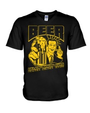 BEER HELPING WHITE GUYS DANCE S TRULY DRINK V-Neck T-Shirt tile