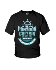 PONTOON BOAT GIFT - TO SAVE TIME LET'S JUST ASSUME Youth T-Shirt tile