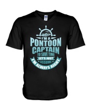 PONTOON BOAT GIFT - TO SAVE TIME LET'S JUST ASSUME V-Neck T-Shirt tile