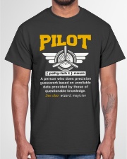 PILOT GIFTS - DEFINITION OF A PILOT Classic T-Shirt garment-tshirt-unisex-front-03