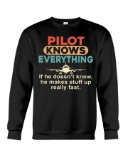He - A Pilot Knows Everything Crewneck Sweatshirt thumbnail