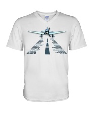 PILOT AVIATION GIFT - LANDING PHONETIC ALPHABET V-Neck T-Shirt thumbnail