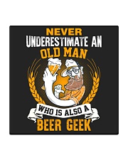 TRULY DRINK NEVER UNDERESTIMATE A BEER GEEK Square Coaster tile