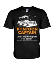 PONTOON BOAT GIFT - PONTOON CAPTAIN DEFINITION V-Neck T-Shirt thumbnail